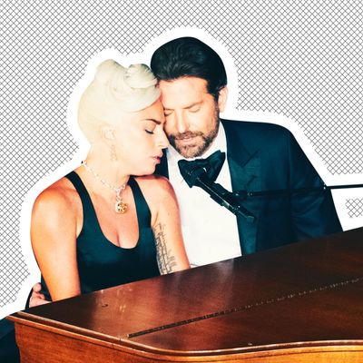 Lady Gaga and Bradley Cooper.