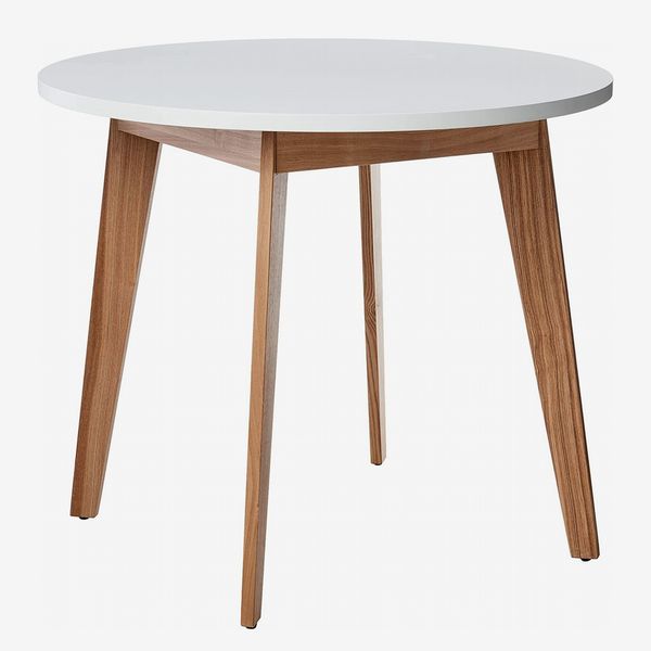 Rivet Noah Round Modern Ash Dining Table, 35.4