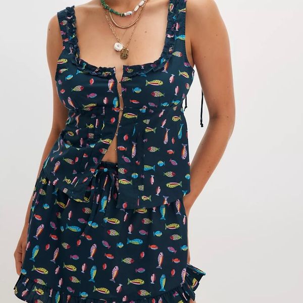 Free People Ellia Printed Set