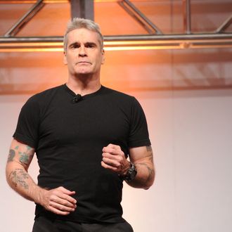 NEW YORK, NY - MAY 08: Henry Rollins speaks onstage at the 2014 A+E Networks Upfront on May 8, 2014 in New York City. (Photo by Bryan Bedder/Getty Images for A+E Networks)