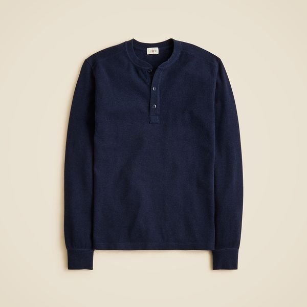 J.Crew Jacquard Rib-Knit Henley
