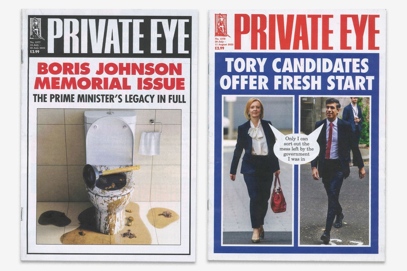 Private Eye Magazine on X: Boris Johnson blundering into