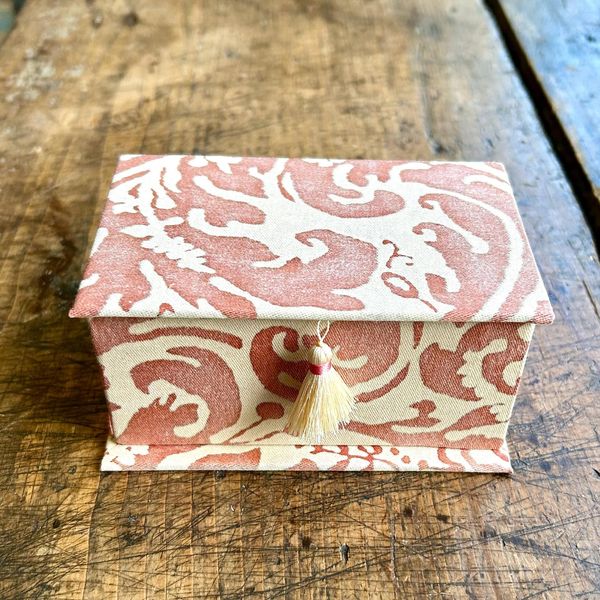Small Fortuny Fabric Covered Box