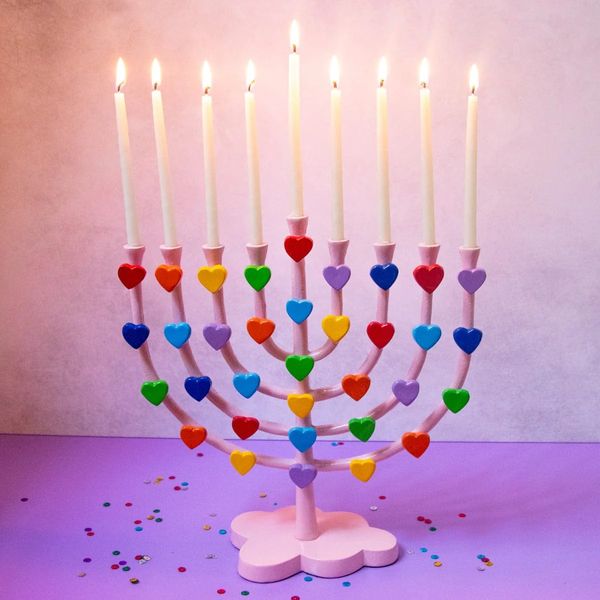 Amy Kritzer Becker Rainbow Dream Menorah