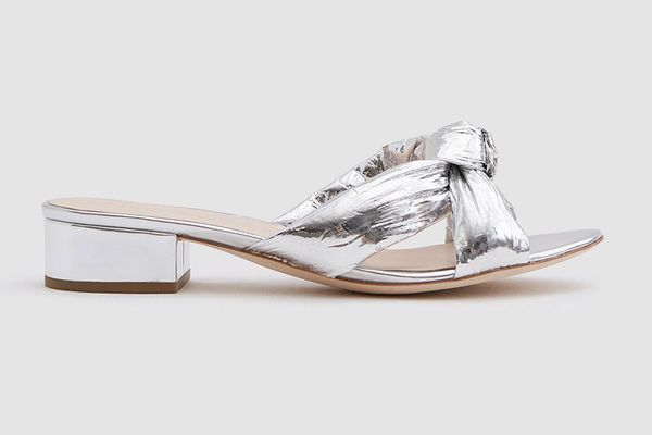 Loeffler Randall Elsie Sandal in Silver