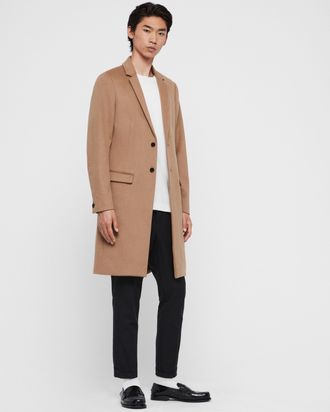 Sale All Saints Camel Wool Coat The Strategist