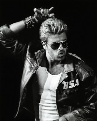 George michael hot sale leather