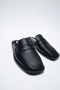 Open Back Low Heel Loafers