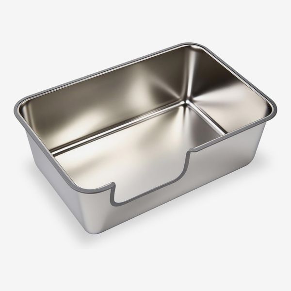 Town Time Stainless Steel Cat Litter Box Jumbo XL