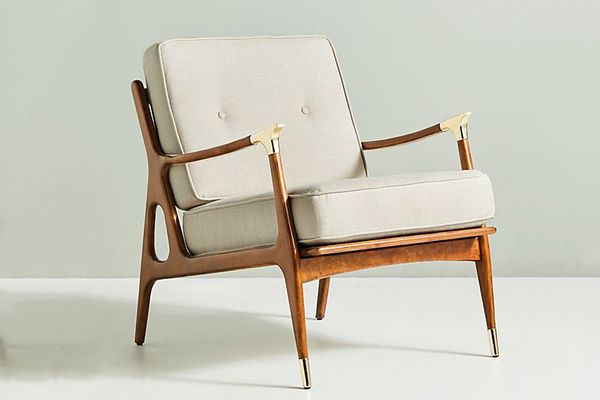 24 Best Armchairs Under 1 000 2019, Leather Strap Chair Mid Century Modern