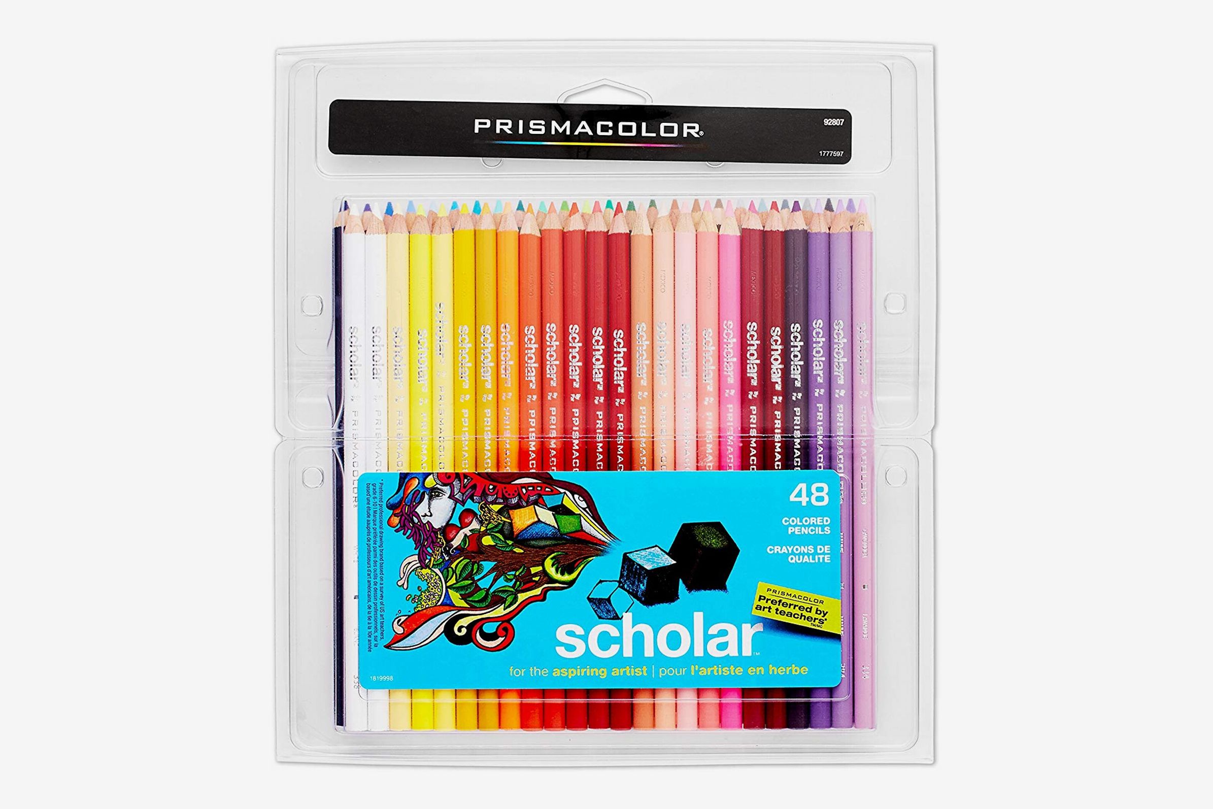 Prismacolor Scholar Art Pencils Box of 12 and Pencil Sharpener Bundle