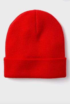 Tuckernuck Poppy Red Cashmere Beanie