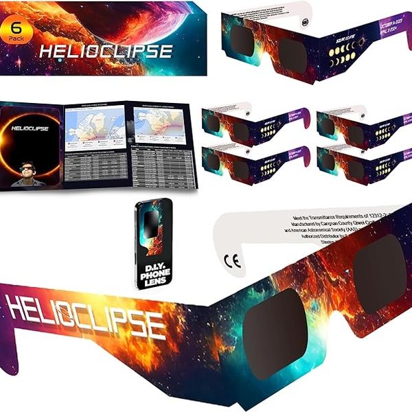 Helioclipse Solar Eclipse Glasses - 6-Pack