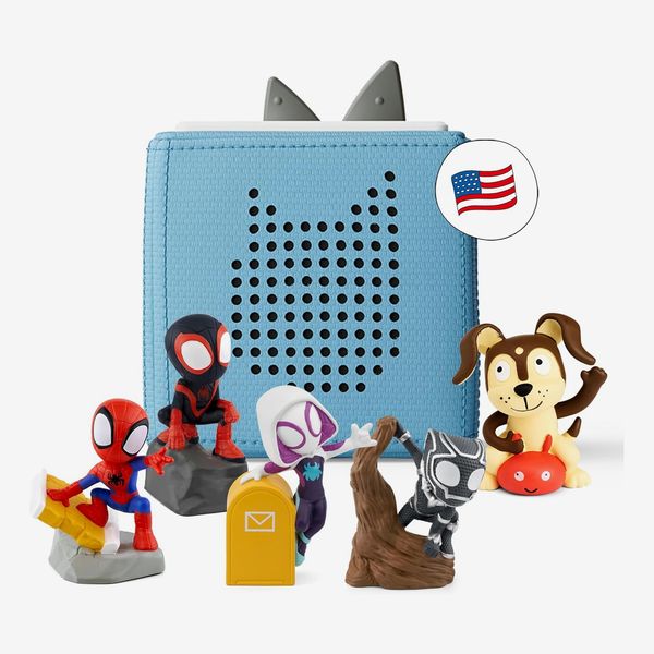 Toniebox Starter Set with Spidey, Ghost-Spider, Spin, Black Panther, and Playtime Puppy