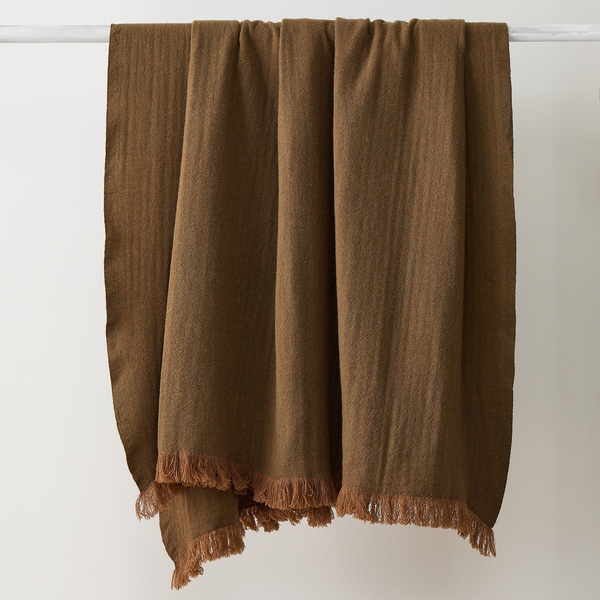 West Elm Wool Two-Tone Throw