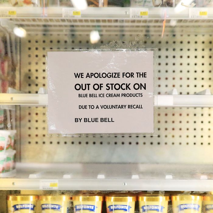 Blue Bell issued a total recall over listeria concerns.