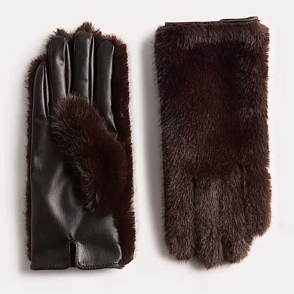 Marks & Spencer Faux Fur Gloves