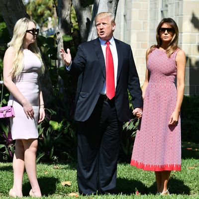 Tiffany, Donald, and Melania Trump.