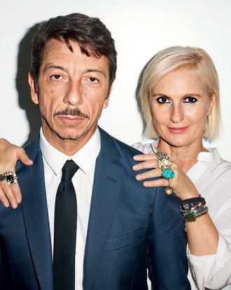 Valentino's Pierpaolo Piccioli and Maria Grazia Chiuri 