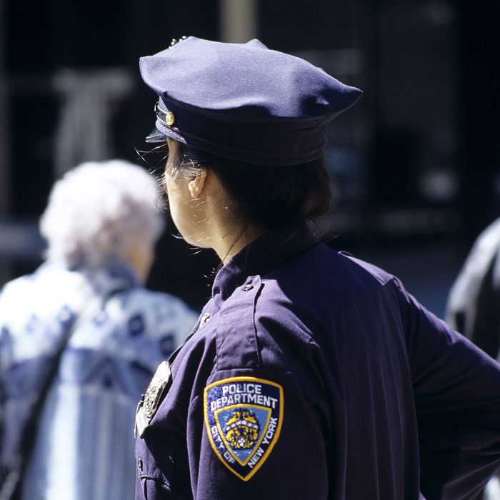 An NYPD officer.