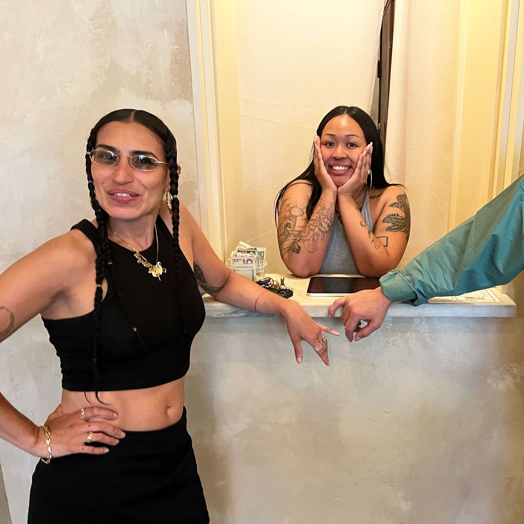 Nick Poe designed minimalist weed store Drug Store in Soho