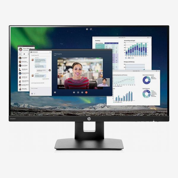 HP 23.8-inch FHD IPS Monitor with Tilt/Height Adjustment and Built-in Speakers (VH240a, Black)