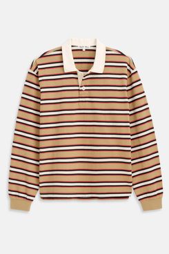 Alex Mill Rugby Striped Shirt In Cotton Jersey