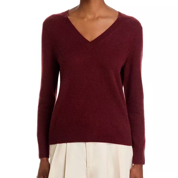 C by Bloomingdale's 100% Cashmere V Neck Sweater