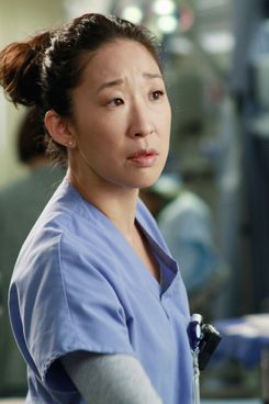 GREY'S ANATOMY - "She's Gone" - In the second hour, "She's Gone" (10:00-11:00 p.m.), news of Meredith and Derek's unsteady relationship raises a red flag for Zola's adoption counselor; Alex quickly realizes that he has become the outcast of the group after ratting out Meredith; and Cristina makes a tough decision regarding her unexpected pregnancy. Also, Chief Webber brings Henry in for a last minute surgery, alarming Teddy. "Grey's Anatomy" returns for its eighth season with a two-hour event THURSDAY, SEPTEMBER 22 (9:00-11:00 p.m., ET) on the ABC Television Network. (ABC/RON TOM)
SANDRA OH