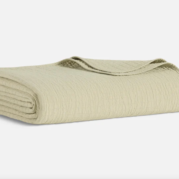 Brooklinen Lightweight Grid Cotton Bed Blanket - Full/Queen