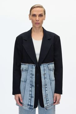 3.1 Phillip Lim Oversize Hybrid Denim Blazer