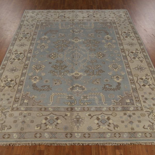 Rug Source Light Blue Oushak Indian Area Rug 8x10