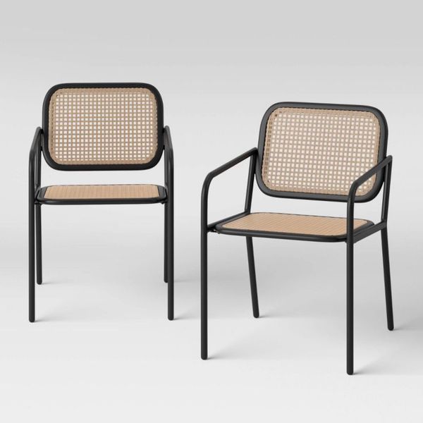 Project 62 Boda 2 Caning Patio Dining Chairs