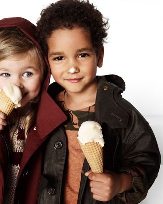 Burberry's kids' campaign.