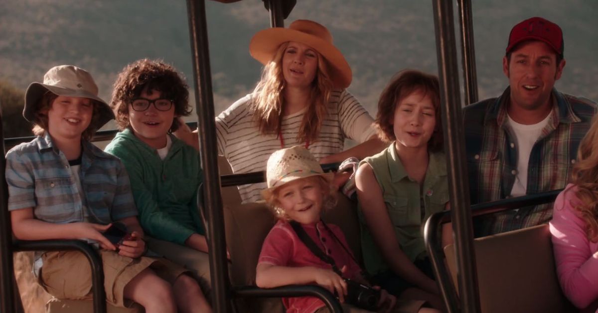 Adam Sandler and Drew Barrymore Reunite in Blended Trailer Adam Sandler and Drew Barrymore Reunite in Blended Trailer