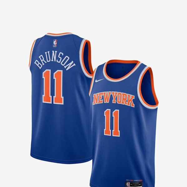 NBA Unisex New York Knicks Jalen Brunson Nike Blue Swingman Jersey - Icon Edition