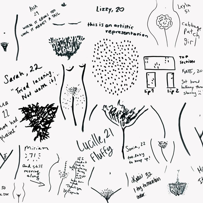 New York Women Draw Their Own Pubes