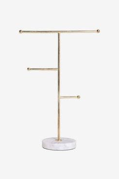  Jewelry Stand Necklace Holder, Acrylic Jewelry Display Holder,  Necklace and Bracelet Hanging Organizer, Clear 2-Tier Tower Stand for  Bangles, Necklaces, Bracelets, Rings, Earrings and Watch : Clothing, Shoes  & Jewelry