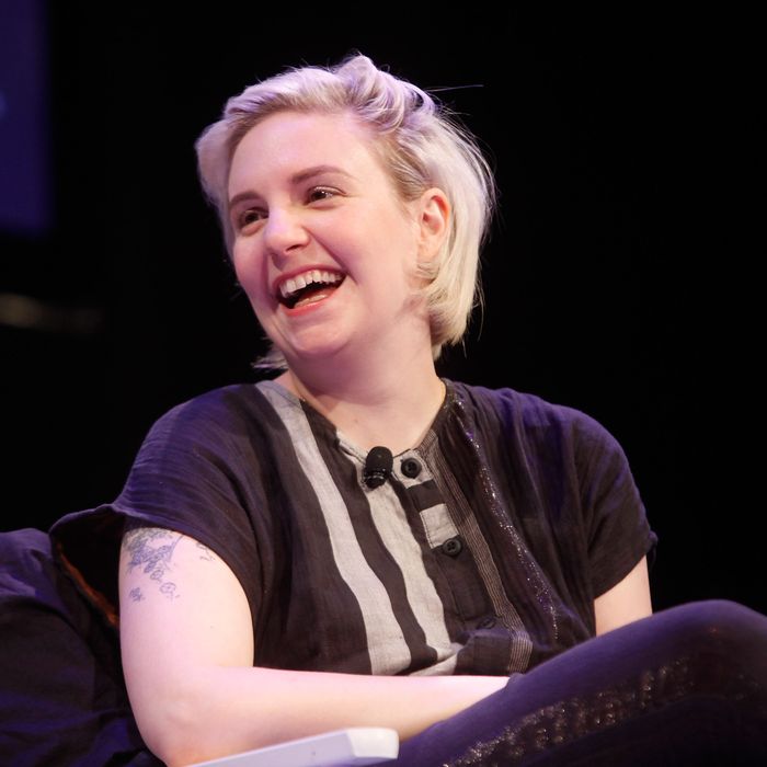 NEW YORK, NY - OCTOBER 10: Lena Dunham participates in a discussion with Ariel Levy during the New Yorker Festival on October 10, 2014 in New York City. (Photo by Thos Robinson/Getty Images for The New Yorker)