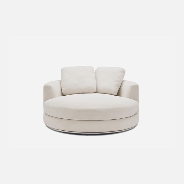 Castlery Hamilton Round Swivel 1.5 Seater Armchair