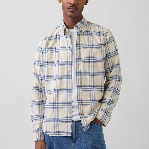 Gap Plaid Oxford Button-Down Shirt