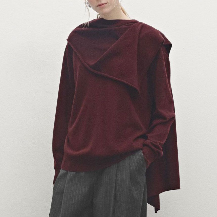 14 Best Scarf Sweaters to Bundle Up In