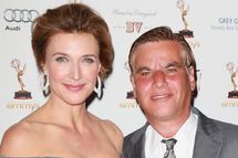WEST HOLLYWOOD, CA - SEPTEMBER 16:  Actress Brenda Strong (L) and writer Aaron Sorkin attend the Academy of Television Arts & Sciences' 63rd Primetime Emmy Awards performers nominee reception at Spectra on September 16, 2011 in West Hollywood, California.  (Photo by David Livingston/Getty Images)