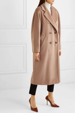 Max Mara 101801 Icon Double-breasted Wool and Cashmere-blend Coat