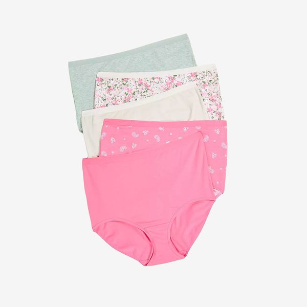 Cacique Intimates Cotton High-Waist Brief 5-Pack