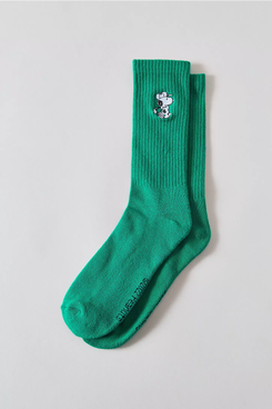 Peanuts Snoopy Golf Embroidery Crew Socks