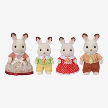 Calico Critters Chocolate Rabbit Family