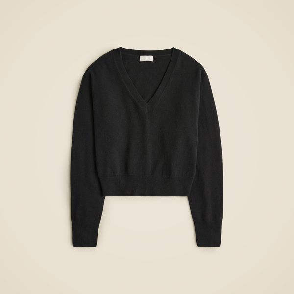 J.Crew Cashmere Shrunken V-Neck Sweater