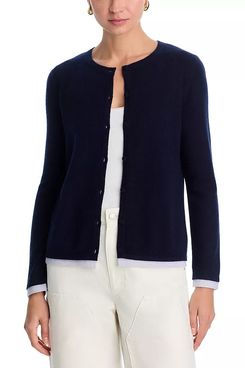 C by Bloomingdale’s Cashmere 100% Cashmere Crewneck Cardigan Sweater