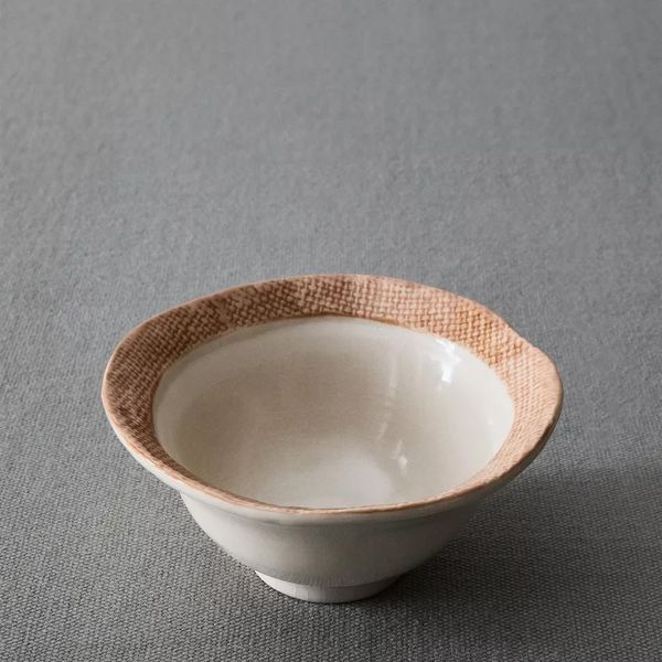 Zara Home Check Ceramic Bowl with Edge